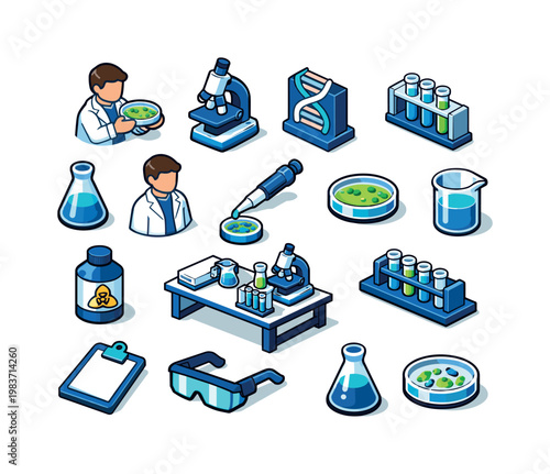 AI Chat Interface Series Clean focused isometric composition with large AI chatbot robot interacting with oversized smartphone chat window and floating message