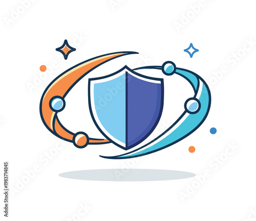 Optical cloaking features a central shield wrapped by curved light waves and a few tiny lens elements, suggesting advanced materials that guide vision away
