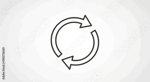 Circular arrows icon representing repetition or refresh process