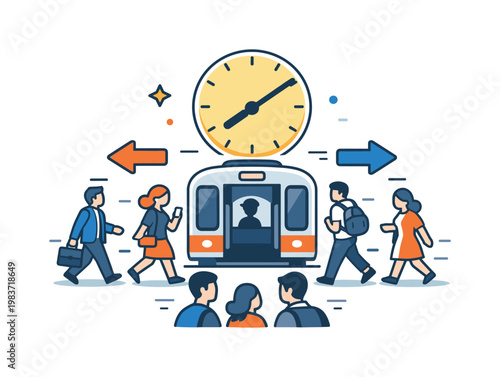 Subway ticketing and access turnstile, travel card, and check symbol arranged in one neat scene communicate entry control, convenience, and the streamlined