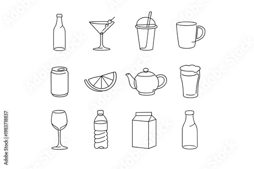 Business Charts Analytics Growth. Clean solid/filled composition with analyst and manager beside oversized bar chart and giant pie chart, large upward arrow