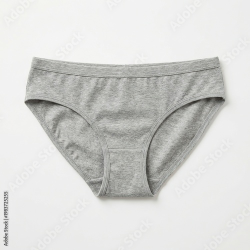 Gray Cotton Women Underwear Comfortable Basic Daily Wear