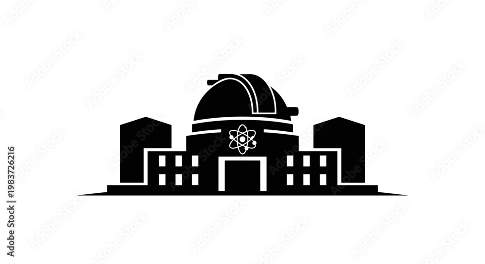 Naklejka premium Observatory Building Architecture Design.