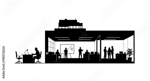 People Working in an Office Space.