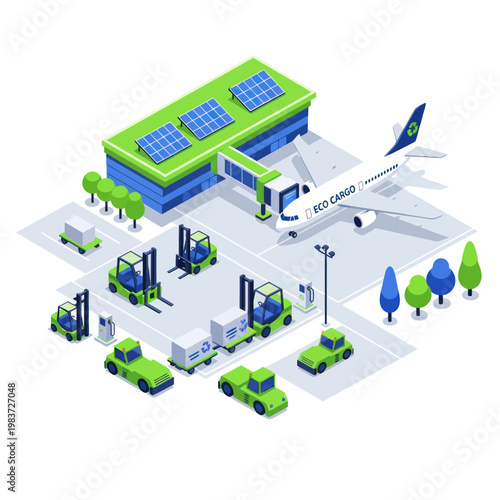 Airplane refueling at airport station.