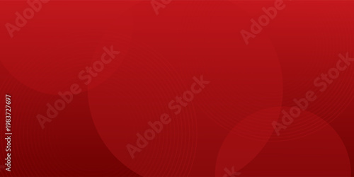 White circle geometric red abstract background. vector