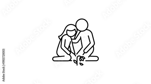 Supporting Friend Comfort and Empathy in Simple Line Art