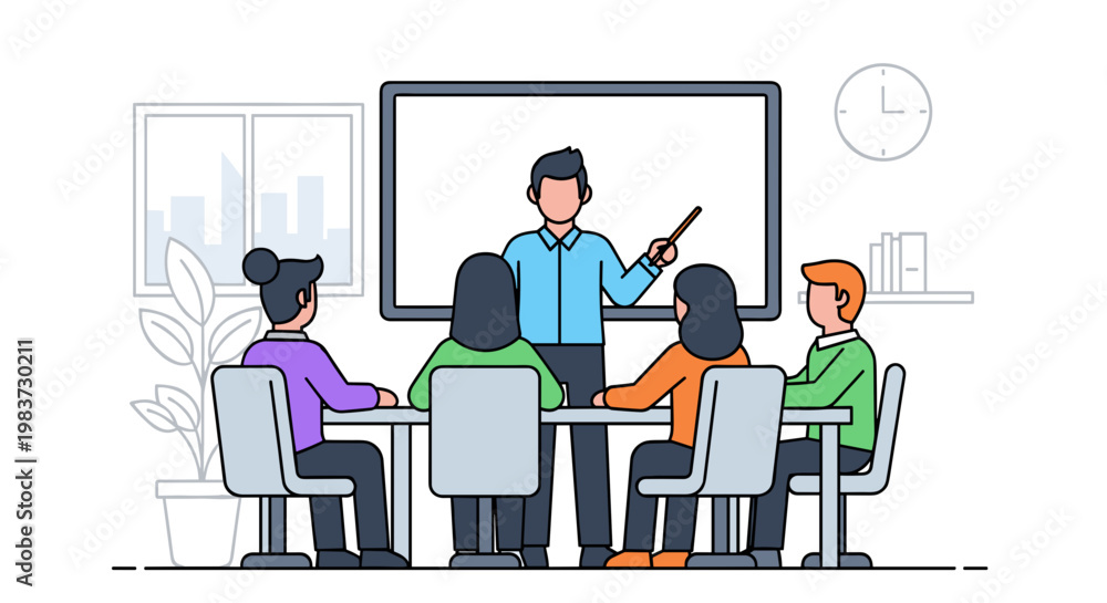 Fototapeta premium Business meeting in a modern office.