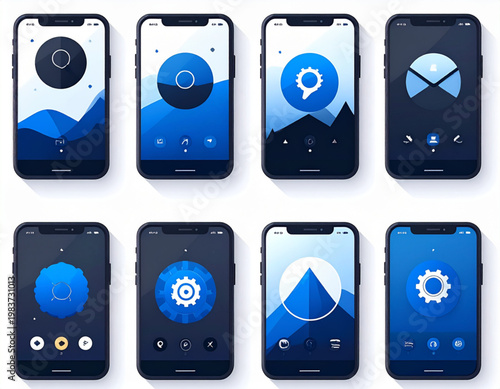 Accessible UI Navigation Icons (High Contrast)