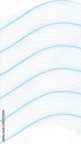 Abstract blue wave pattern with flowing curved lines, minimalist light blue wavy background vector, elegant fluid motion graphic for corporate design