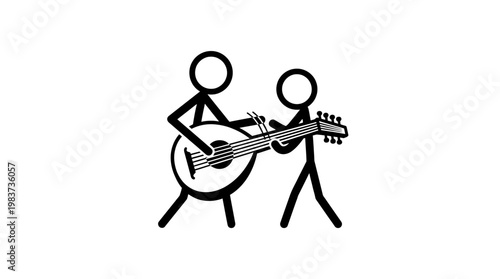 Learning to Play the Lute Stick Figures
