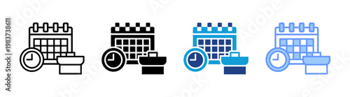 Leave icon set multiple style collection