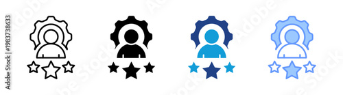 Expert icon set multiple style collection