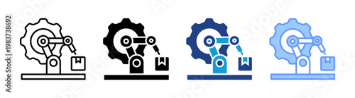 Rpa icon set multiple style collection