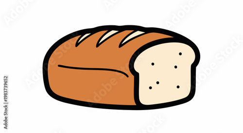 Close up of a loaf of bread.
