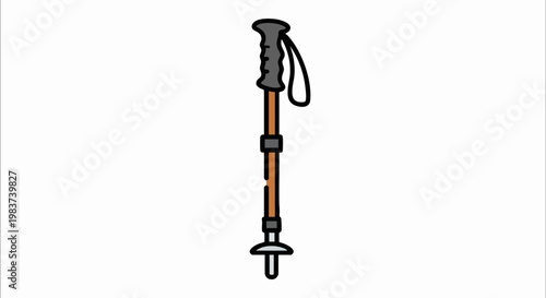 Adjustable Hiking Trekking Pole for Outdoor Adventures.