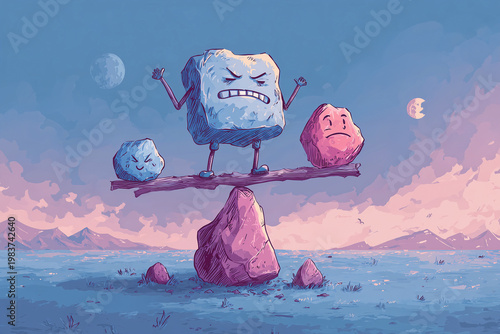 Balance life on the rocks