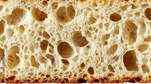 Macro Texture of Sourdough Bread Crumb