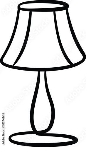 Classic table lamp with a flared shade for modern home decor and interior lighting solutions