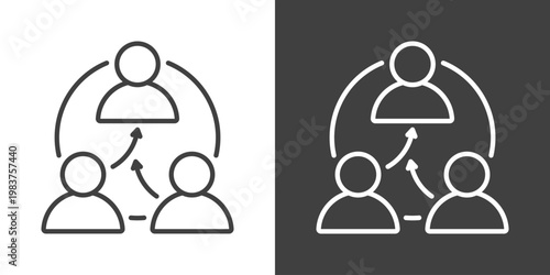 Succession Planning Icon Set Vector Collection Isolated In Black And White