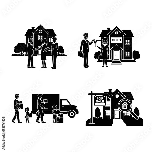 Real Estate Transaction Process: Buying, Selling, Moving, and Searching for Homes