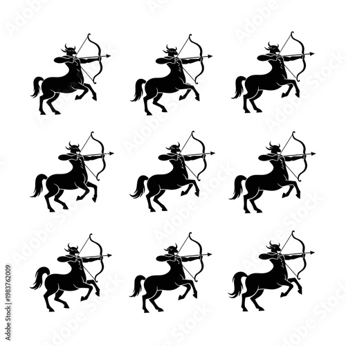 Sagittarius Zodiac Symbol, Centaur Archer Constellation Pattern, Astrology Sign