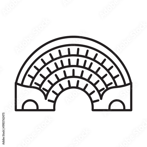 Simple line drawing of a semicircular protractor with degree markings