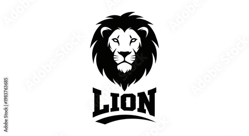 Powerful Lion Head Logo Graphic Design for a Majestic Brand Identity