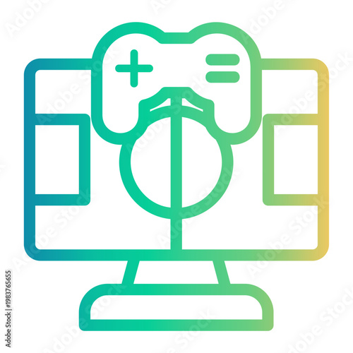 field Line Gradient Icon