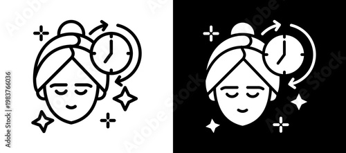 Anti Aging whiteblack icon