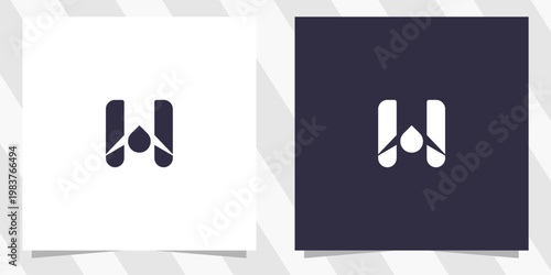 letter w logo design vector