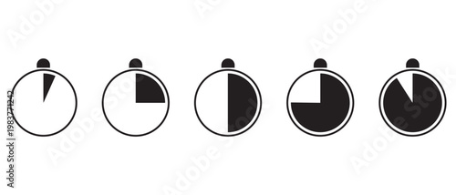 stopwatch vector illustration, stopwatch icon on white background.