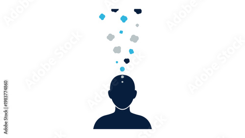 Idea Generation: An abstract representation of the mind at work, capturing the essence of creativity, innovation, and intellectual exploration.