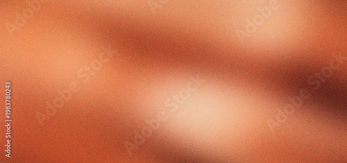 Bild auf Leinwand Terracotta abstract background with grainy texture and soft gradients, warm copper blurred backdrop for cosmetic branding, earthy clay colored wallpaper with organic light and shadow effects
