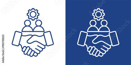 Foto User Onboarding Blue And White Icon Style Collection