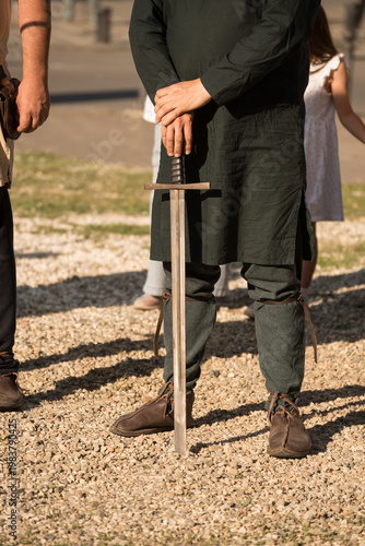  a collectible medieval-style sword , Steel Hunting Long Sword, Battle Sword