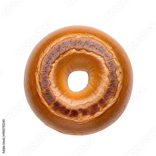 Delicious glazed doughnut with sprinkled sugar on top