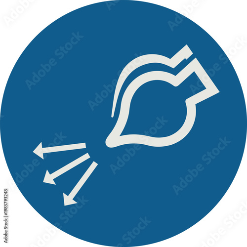 Simbolo che indica l'avvio l'alimentazione d'aria nella sequenza di lancio, Simbolo M044