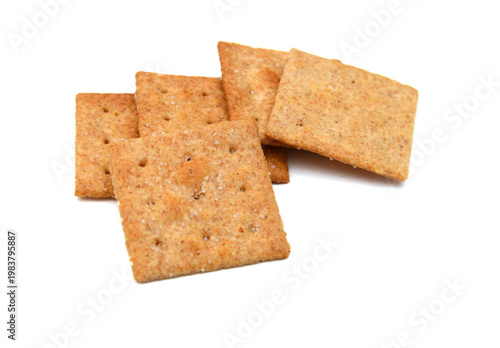 Cracker isolated on white background