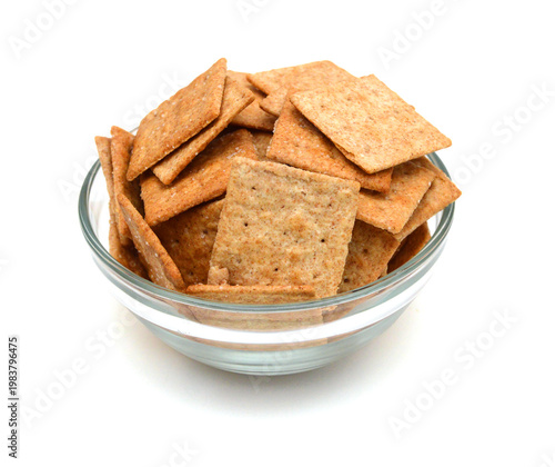 Cracker isolated on white background