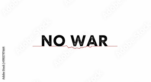 No War Text Message, Peace Symbol, Stop Conflict, Anti-War Movement