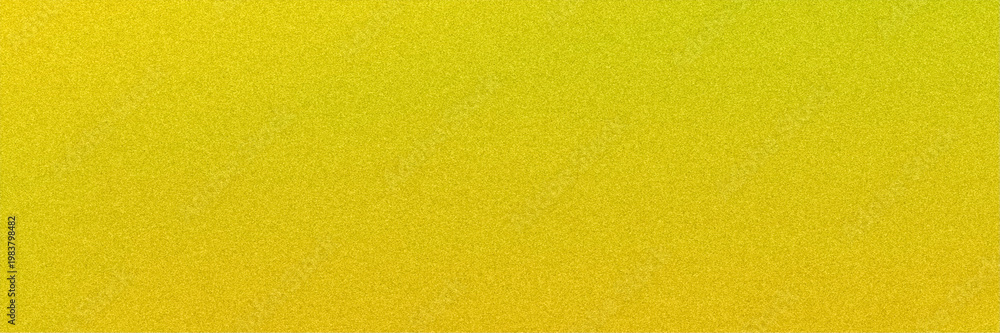 Fototapeta premium Wide yellow tones blend with a subtle grainy texture, forming a bright horizontal abstract banner perfect for website headers, advertising strips, and bold promotional layouts.