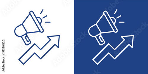 Business Sale Blue And White Icon Style Collection