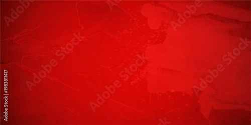 Distressed vintage red paint on a grungy aged wall creates a dark textured paper background with a dirty metal pattern design for a Christmas art backdrop