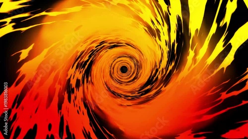 Red spiral effects loop animation