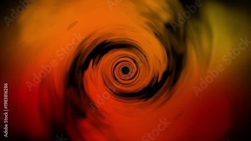 Red spiral effects loop animation