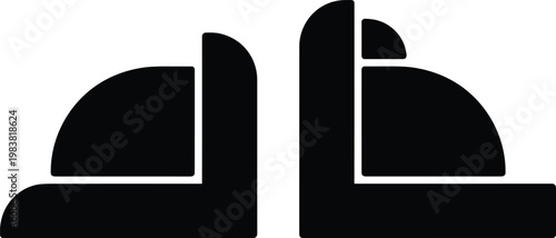 Construction safety helmet silhouettes, protective headgear design, industrial work safety concept, black outline illustration, occupational awareness minimal art