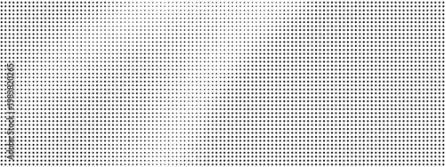 Halftone pattern with small black dots on a white background texture