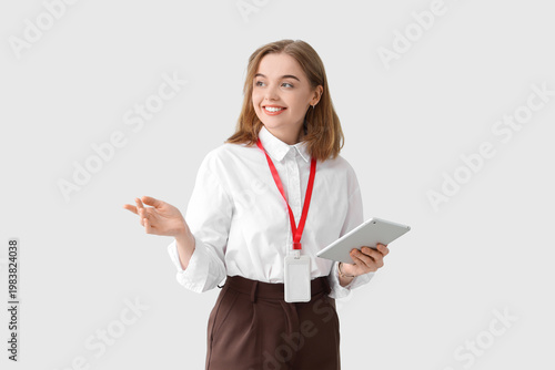 Female business consultant ...