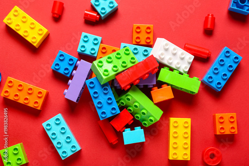 Colorful plastic building b...